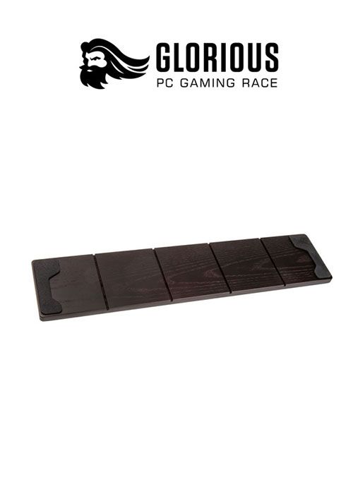 Keyboard Wrist Rest Full Size - Wood - Onyx (Glorious)