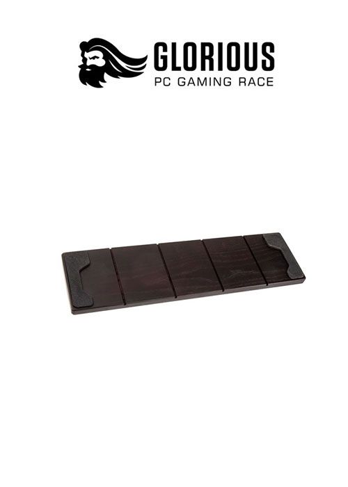 Keyboard Wrist Rest TKL- Wood - Onyx (Glorious)