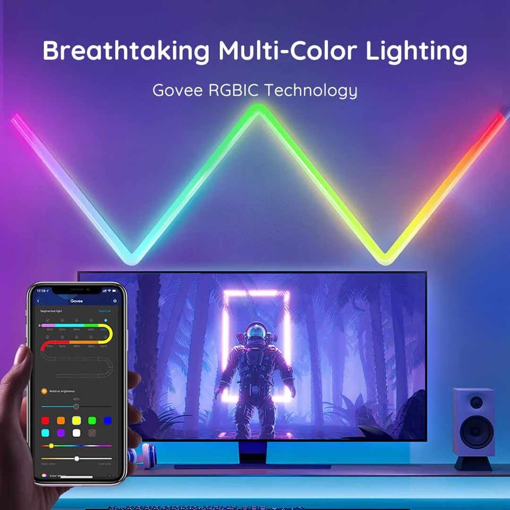 Govee Glide RGBIC Wall Light (6+1) (Wifi +Bluetooth)