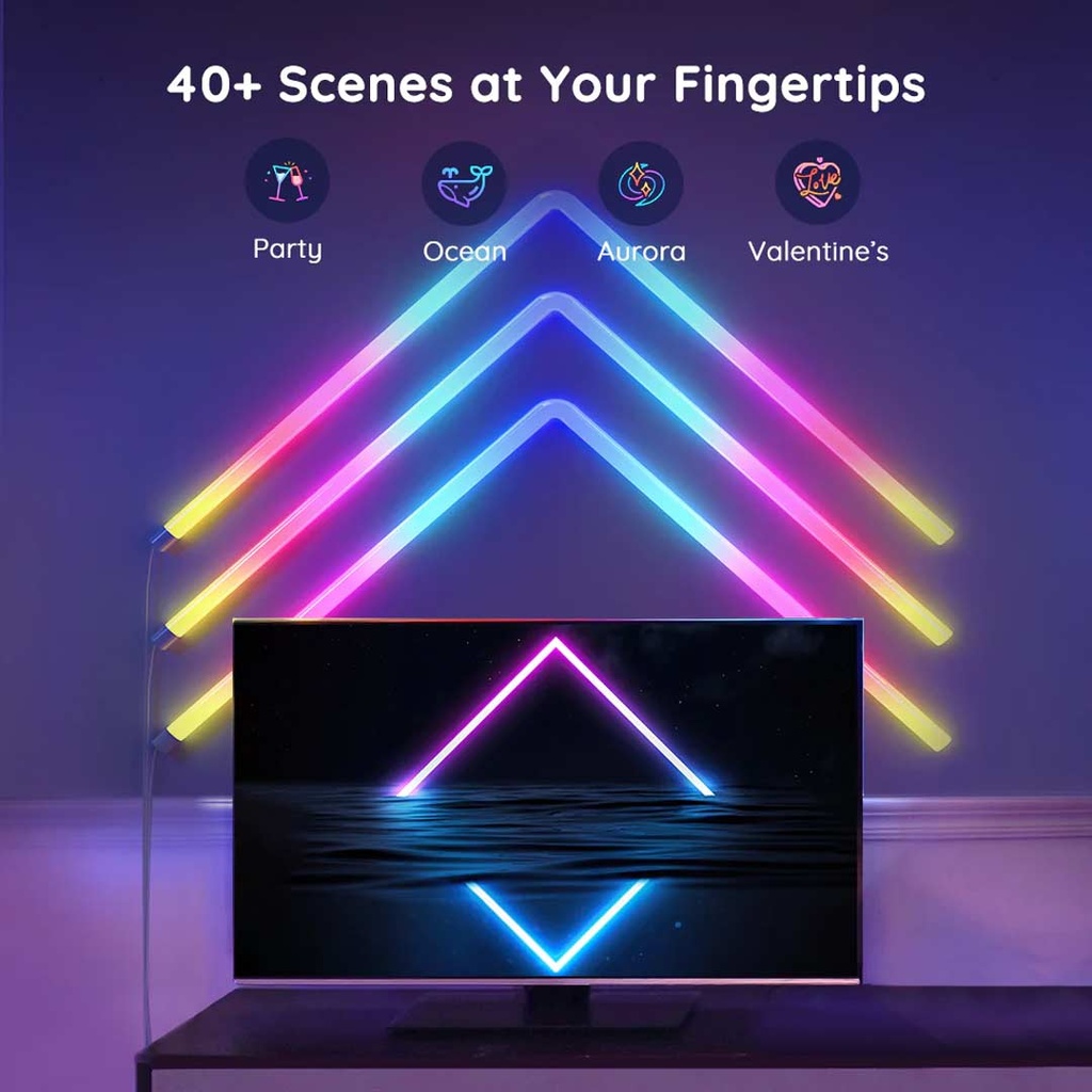 Govee Glide RGBIC Wall Light (6+1) (Wifi +Bluetooth)