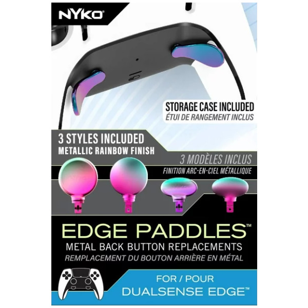 Nyko Paddles Set of 3 For Dual Sense Edge Controller Rainbow