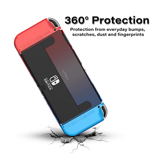 Nyko NS OLED Protective Thin Hard case Blue/Red 