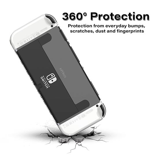 Nyko NS OLED Protective Thin Hard case Clear 