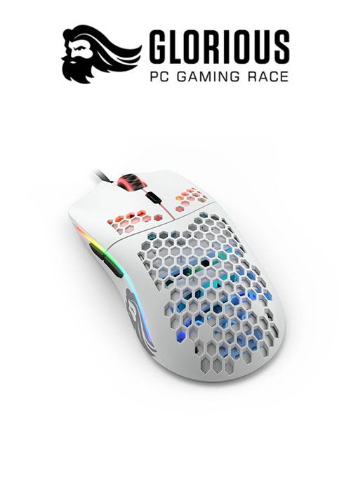 Model O RGB Gaming Mouse - Matte White (Glorious)