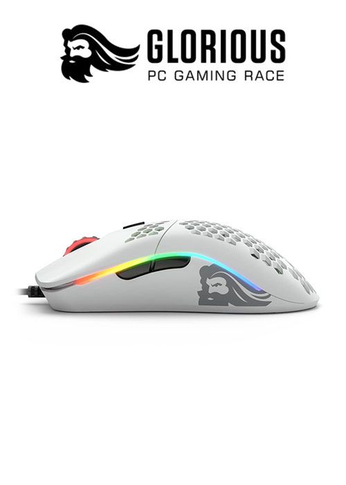 Model O- RGB Gaming Mouse - Matte White (Glorious)