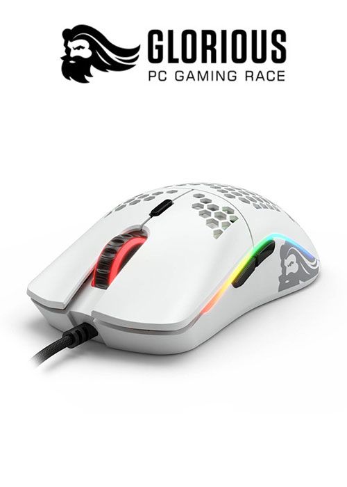 Model O- RGB Gaming Mouse - Matte White (Glorious)