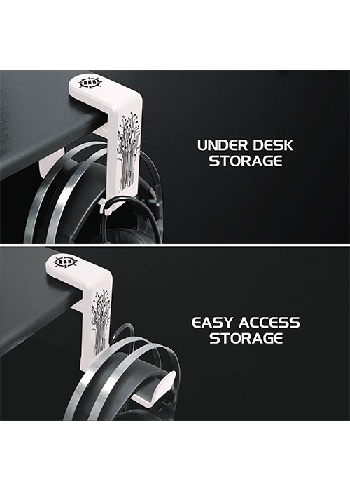 Rotating Headphone Mount - White (ENHANCE)