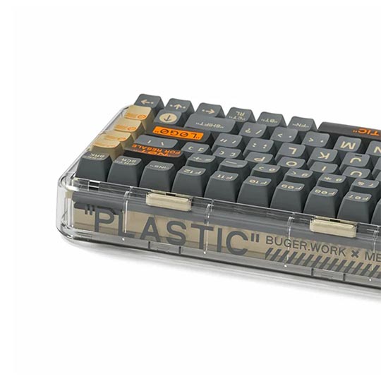 MelGeek Kailh Mojo 84 Wasteland Gaming Keyboard Wireless- Black