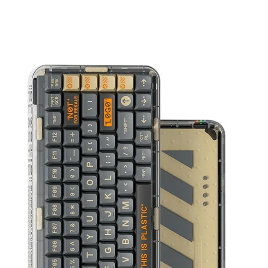 MelGeek Kailh Mojo 84 Wasteland Gaming Keyboard Wireless- Black