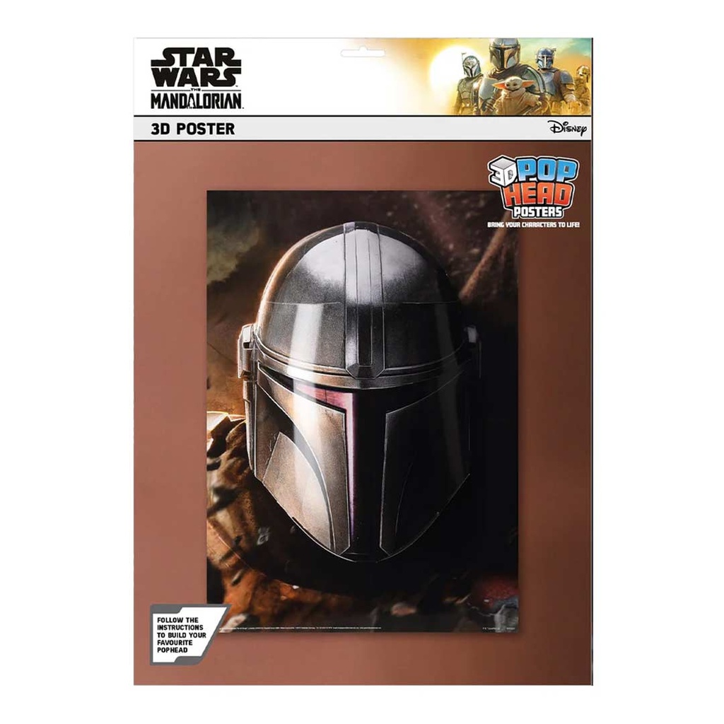 Pyramid-Mandalorian 3D Poster Popheads