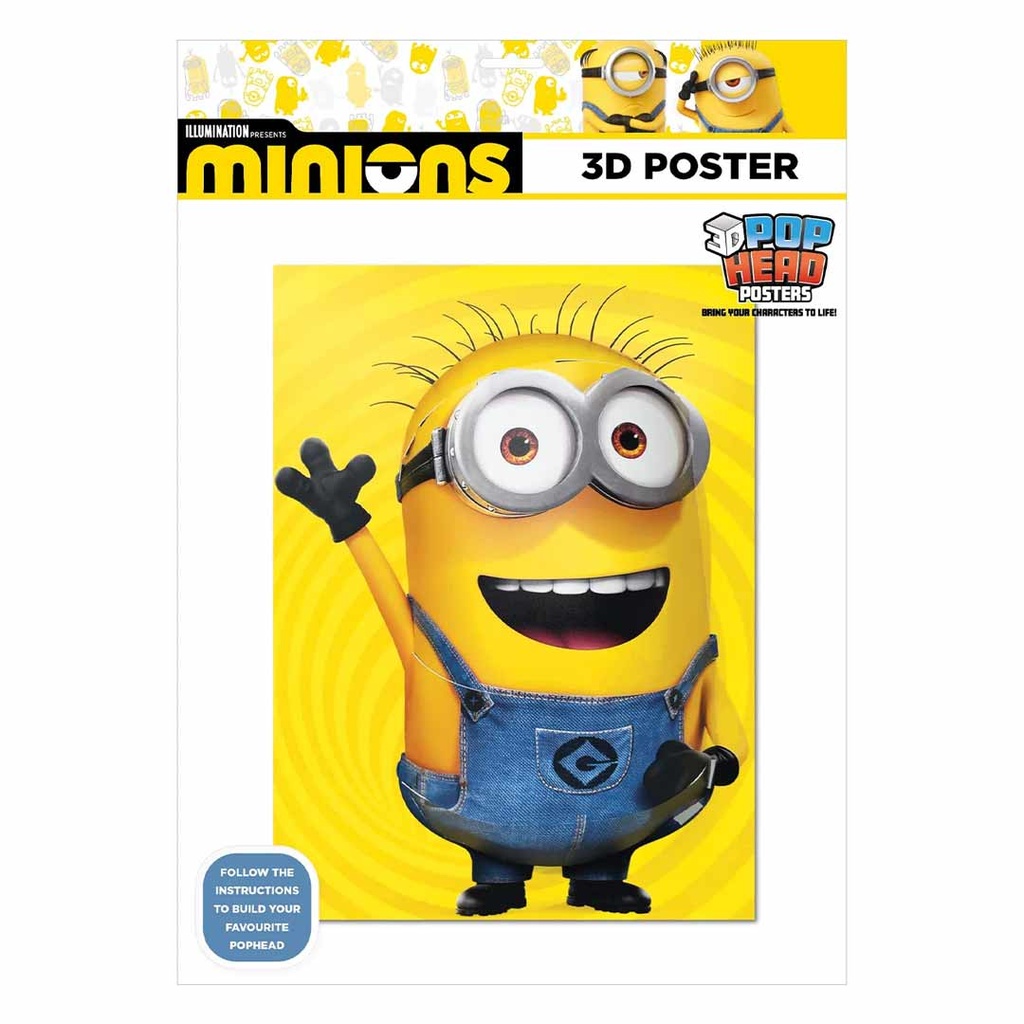Pyramid-Minions 3D Poster Popheads