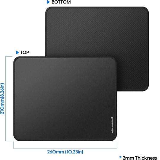 PULSAR Paracontrol V2 Medium Black Mouse Pad (330x260mm)
