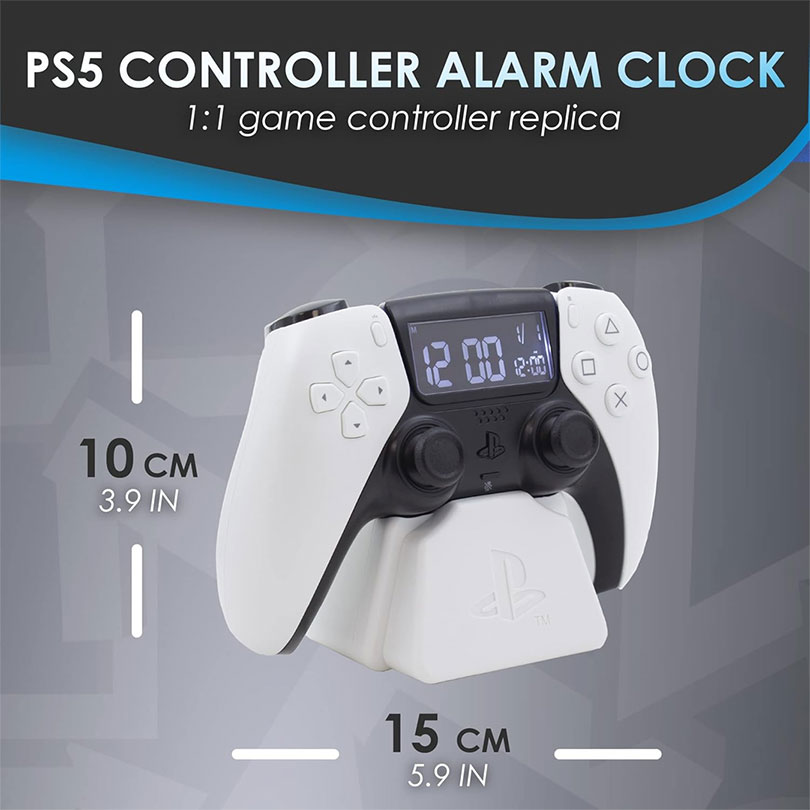 Paladone Playstation White Controller Alarm Clock