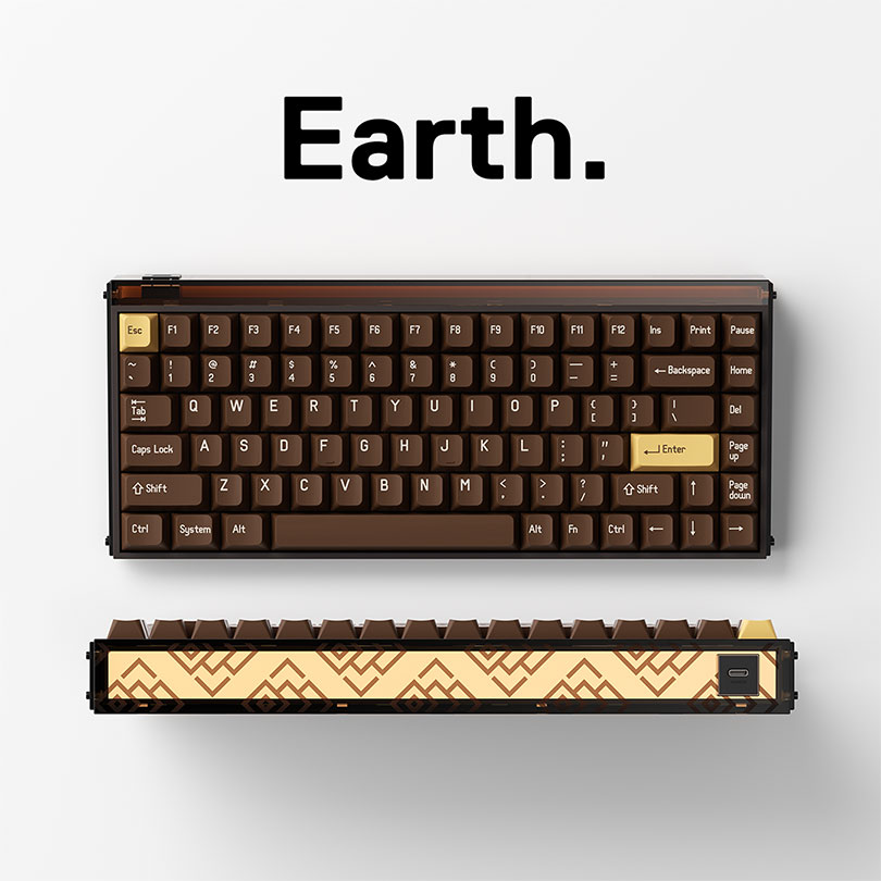 MelGeek Gaming Keyboard Made84 Pro-Earth
