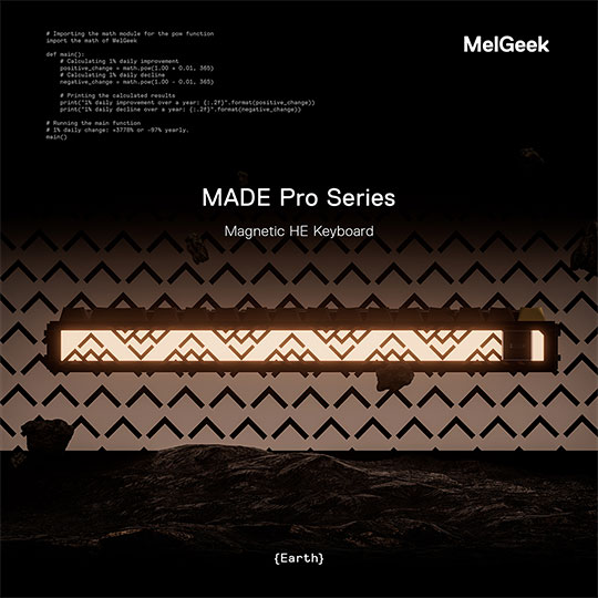 MelGeek Gaming Keyboard Made84 Pro-Earth