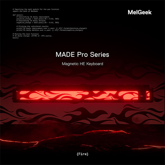 MelGeek Gaming Keyboard Made84 Pro-Fire