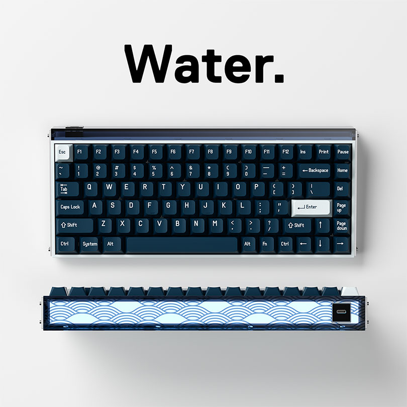 MelGeek Gaming Keyboard Made84 Pro-Water