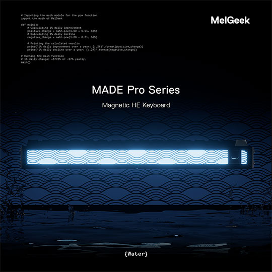 MelGeek Gaming Keyboard Made84 Pro-Water