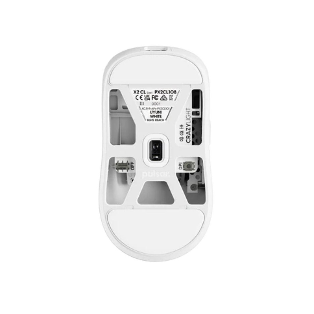 Pulsar X2 Gaming Mouse CrazyLight Uyuni White