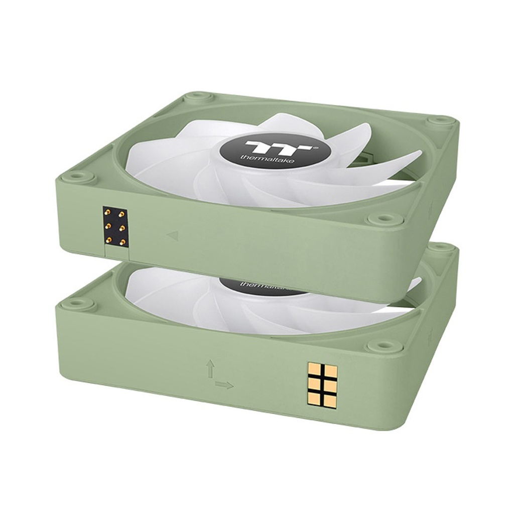 Thermaltake CT120 EX ARGB Reverse PC Cooling Fan Pack of 3 Matcha Green