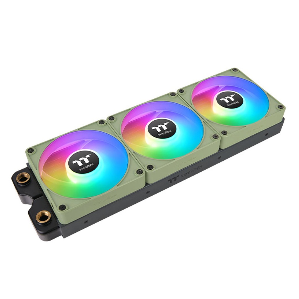 Thermaltake CT120 EX ARGB Reverse PC Cooling Fan Pack of 3 Matcha Green