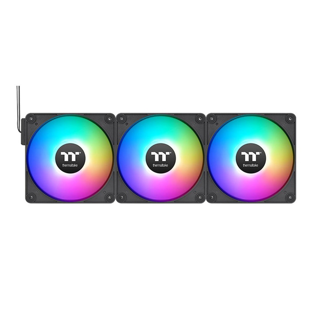 Thermaltake CT120 EX ARGB Sync PC Cooling Fan Pack of 3 Black