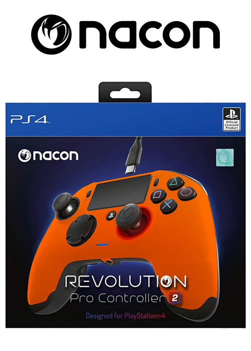 orange and blue ps4 controller