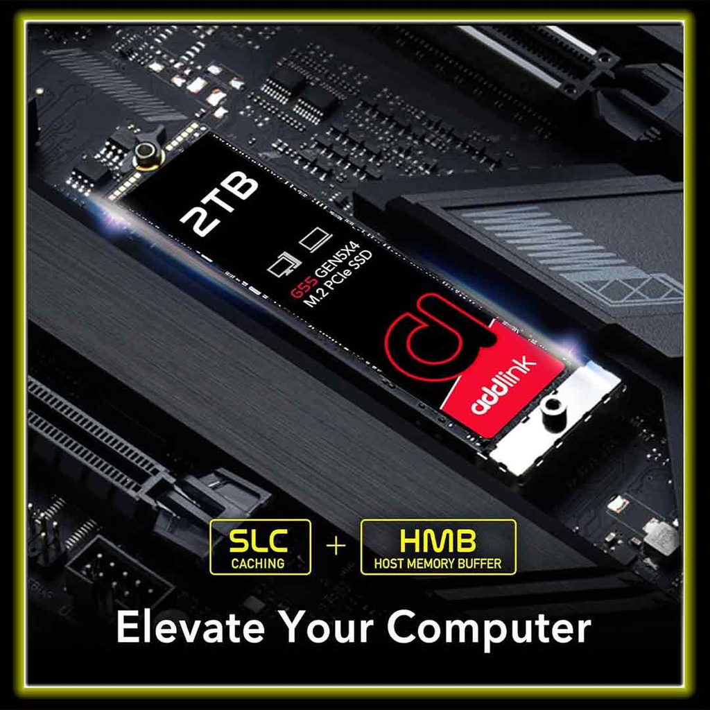 addlink SSD 2TB M.2 2280 PCIe GEN5X4 NVMe   ( Up to R:10300
,W:9000)