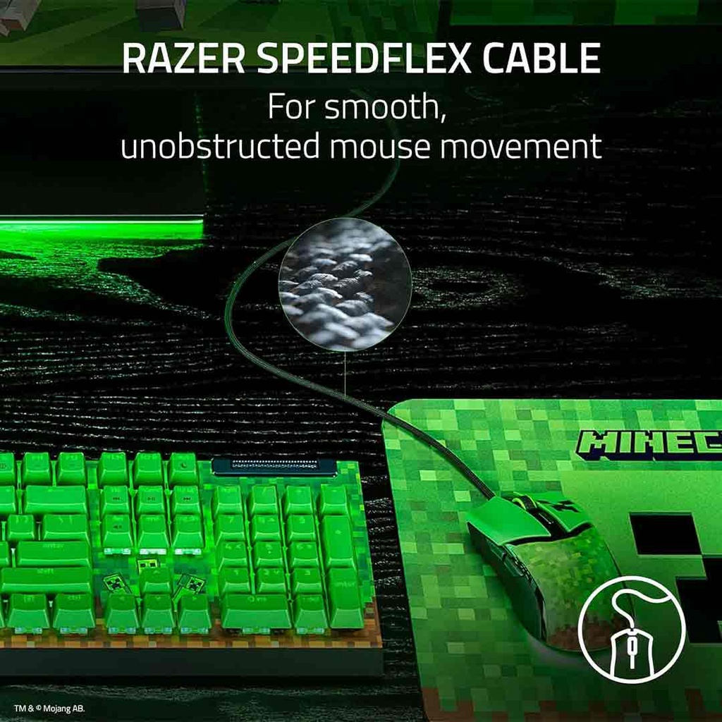 Razer Cobra Minecraft Edition Lightweight Optical Wired RGB Gaming Mouse