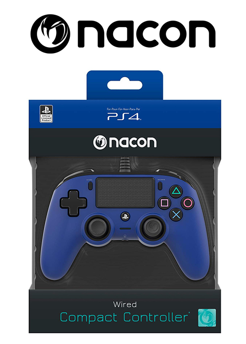 PS4 Wired Controller Blue (Nacon)