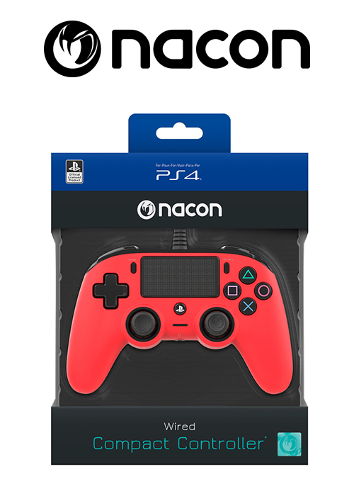 PS4 Wired Controller Red (Nacon)