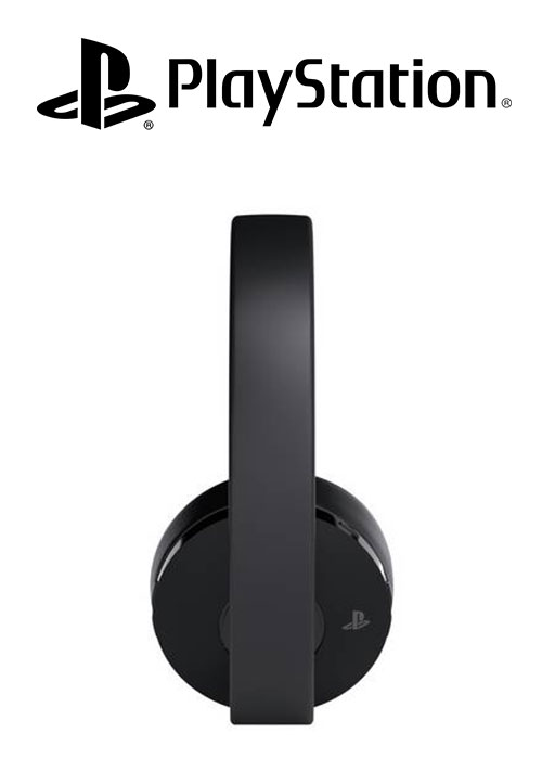 PS4 Headset Gold Wireless Stereo 2.0 Black V2 + Fortnite Neo Versa BUNDLE