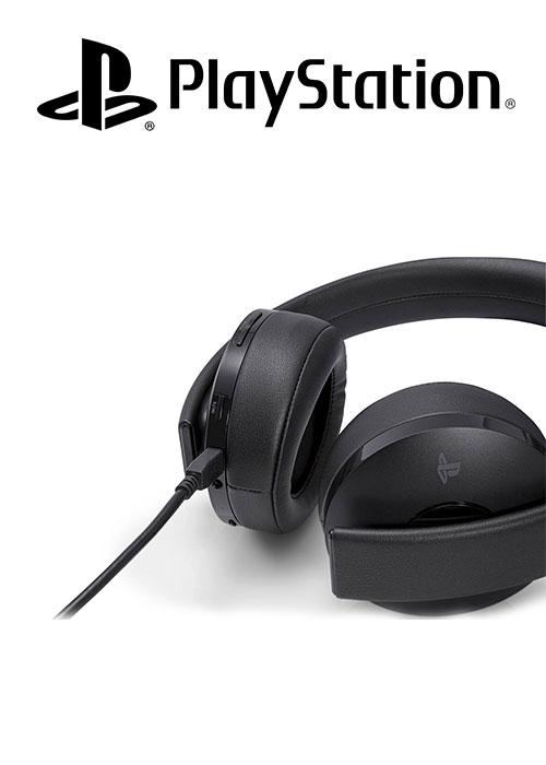 PS4 Headset Gold Wireless Stereo 2.0 Black V2 + Fortnite Neo Versa BUNDLE