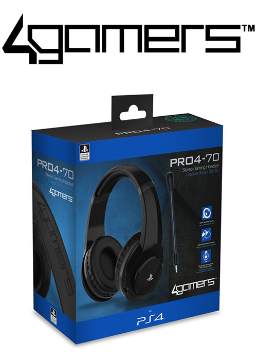 PS4 PRO4-70 Wired Stereo Gaming Headset - Black (4Gamers)