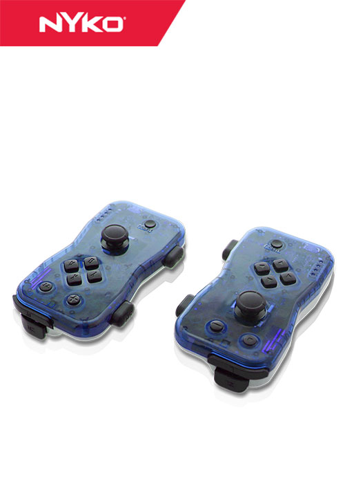 NS Joy-Con Dualies - Pair of Motion Controllers - Blue/White (Nyko)