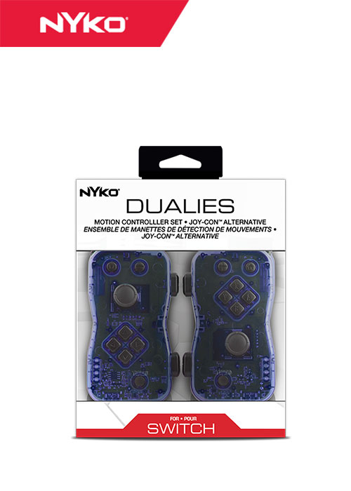 NS Joy-Con Dualies - Pair of Motion Controllers - Blue/White (Nyko)