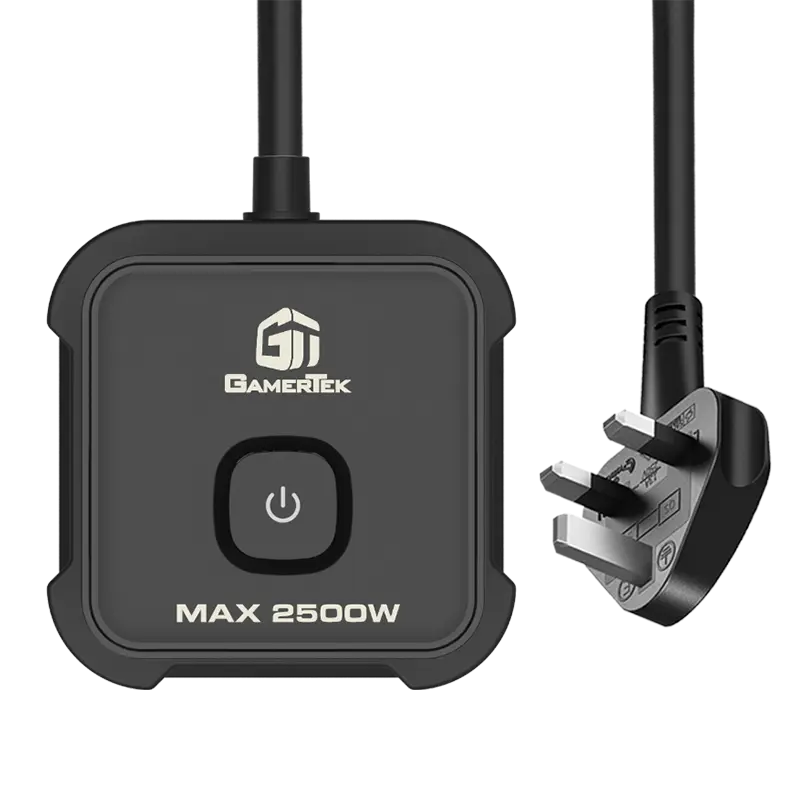 GamerTek Surge Protector Power Extension 2500W - Black 4.webp