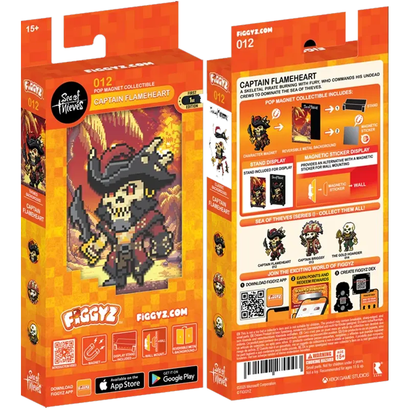 FIGGYZ Pop Magnet Collectible Sea of Thieves - Captain Flameheart 6.webp