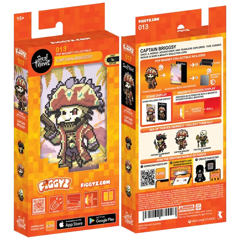FIGGYZ Pop Magnet Collectible Sea of Thieves - Captain Briggsy 3.webp