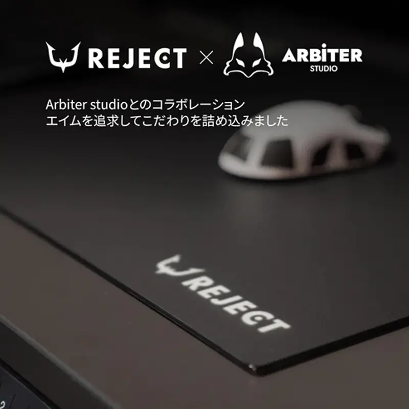 701553 REJECT X Arbiter Orbit Glass Mouse Pad Black 2.webp
