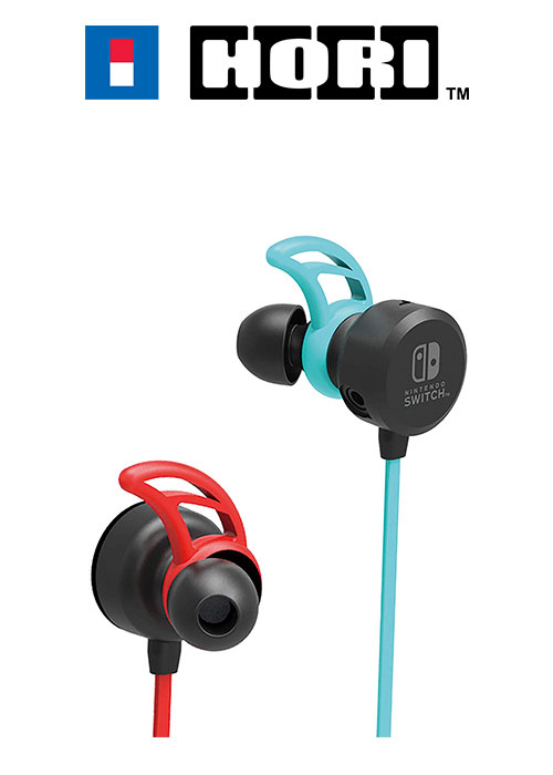 nintendo switch gaming earbuds pro with mixer by hori