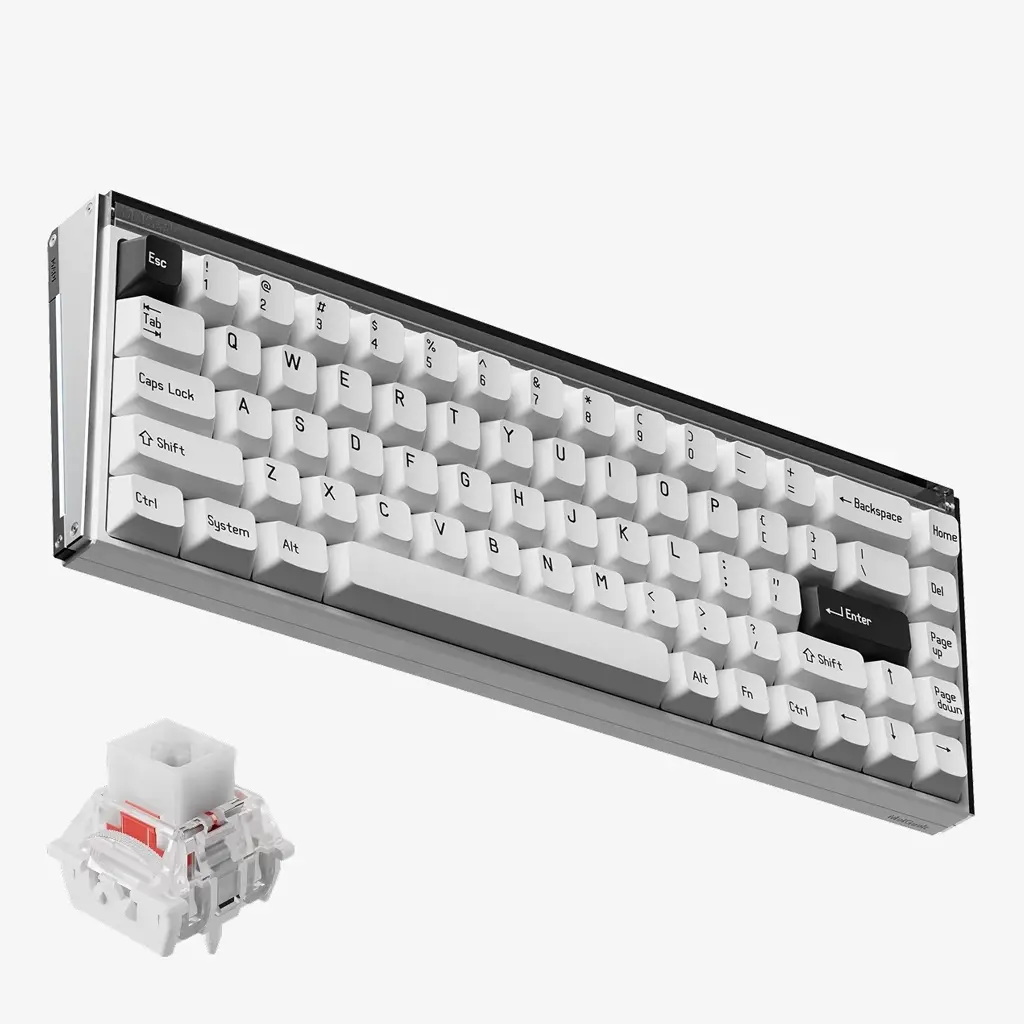 [702389] MelGeek Made68 UltraV2 Classic White Gaming Keyboard 1.webp