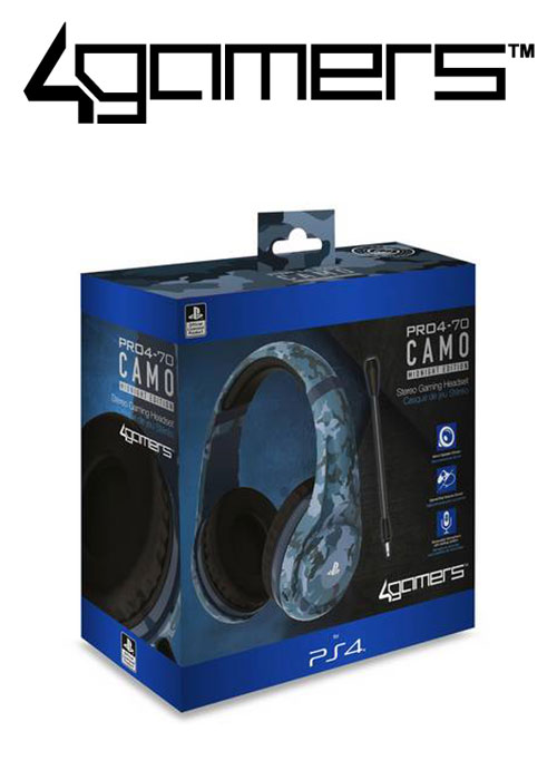 PS4 PRO4-70 Wired Stereo Gaming Headset - Camo Midnight (4Gamers)