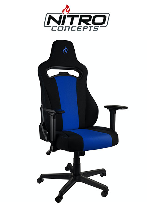 Nitro Concepts E250 Gaming Chair Black Blue Game Store