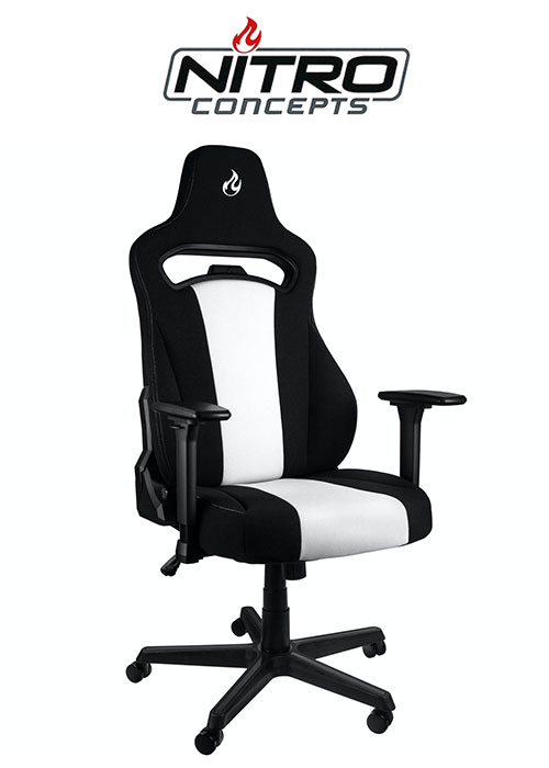 Nitro Concepts E250 Gaming Chair Black White Game Store