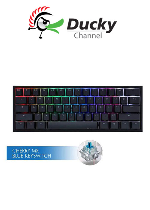 Ducky One 2 Mini V2 Rgb Ds Pbt Blue Cherry Mx Mechanical Keyboard Us Layout Game Store