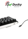 Ducky One 2 Mini (V2) RGB DS PBT Red Cherry MX Mechanical Keyboard - Black/White