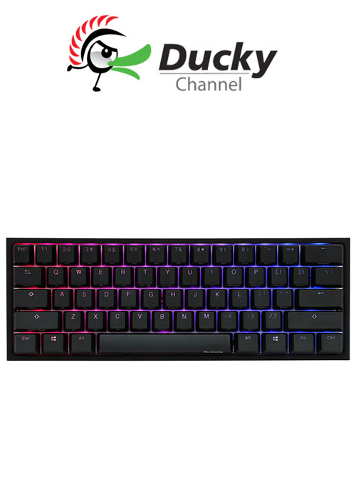 Ducky One 2 Mini V2 Rgb Ds Pbt Red Cherry Mx Mechanical Keyboard Black White Game Store