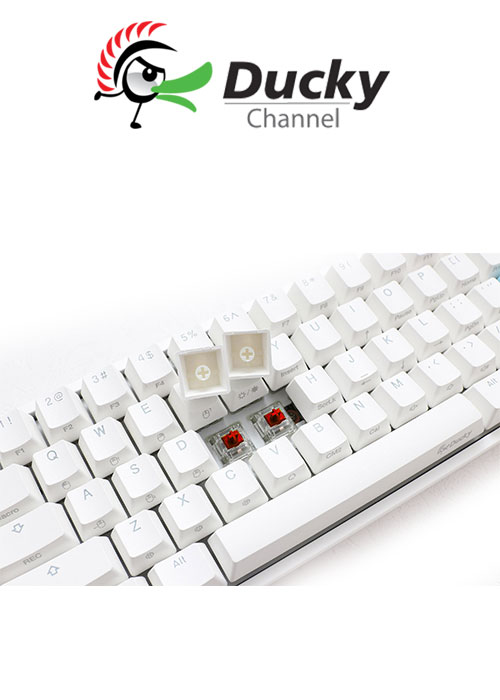 Ducky One 2 Mini V2 Pure White RGB RED SWITCH