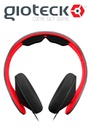 Gioteck TX-30 Stereo 'Game &amp; Go' Wired Headset Red/Grey